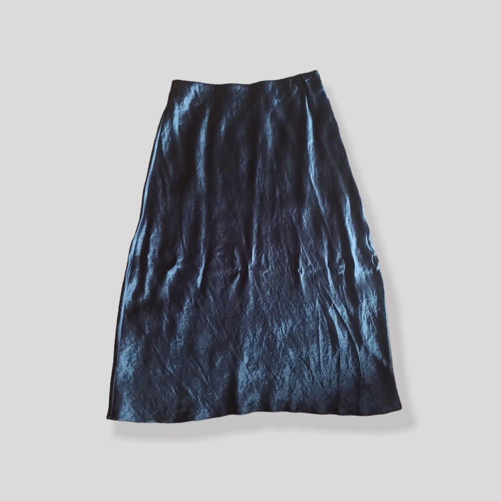 Babaton Satin Finish Midi Skirt